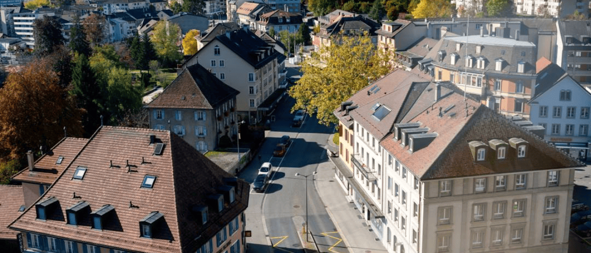Ville de Bulle où nous faisons du débarras d'appartement.