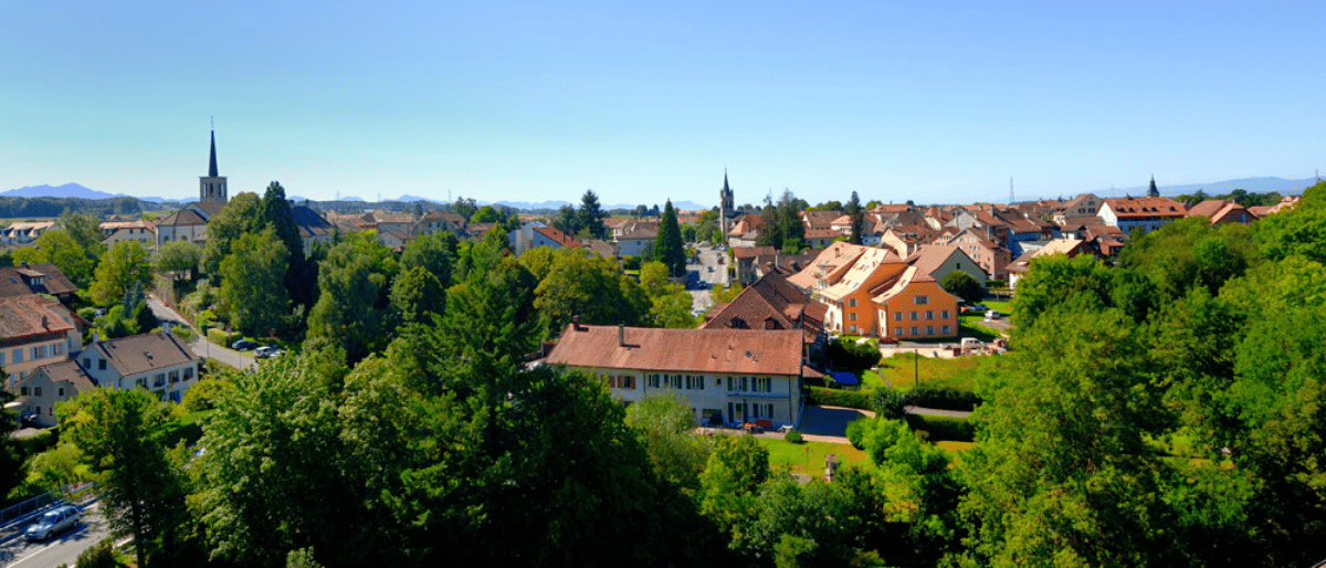 Ville de Echallens où nous faisons du débarras d'appartement.