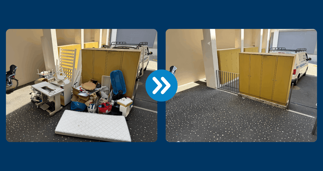 Intervention à Fribourg pour un débarras d'appartement