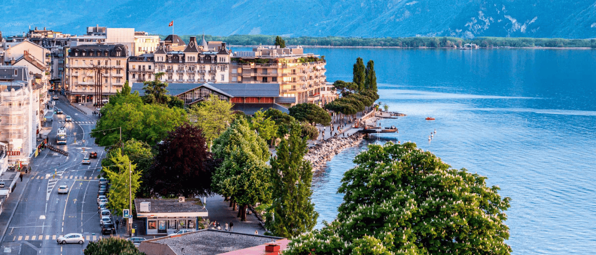 Ville de Montreux où nous faisons du débarras d'appartement.
