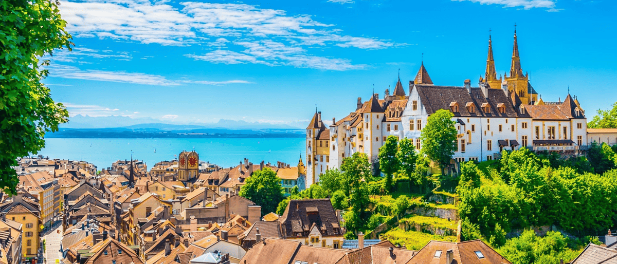 Ville de Neuchâtel où nous faisons du débarras d'entreprise.