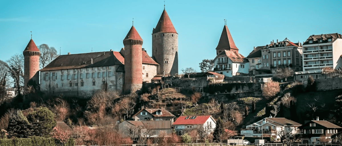 Ville de Estavayer où nous faisons du débarras de maison.